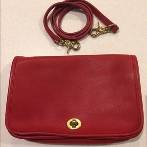 Vintage Red Coach Crossbody